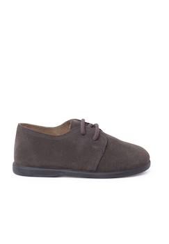 Chaussures-Derbies suède lacets garçon semelle fine