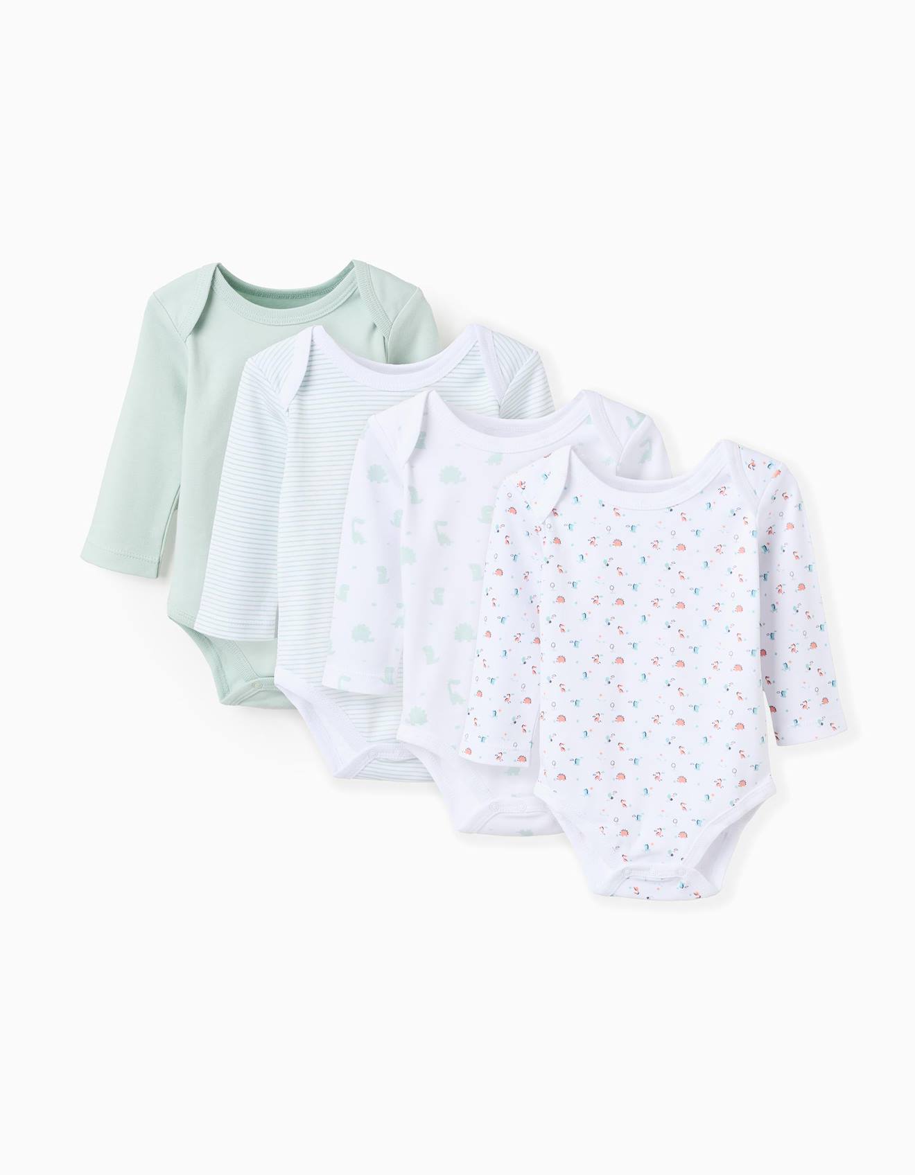 Lot De 4 Bodies En Coton Multicolore