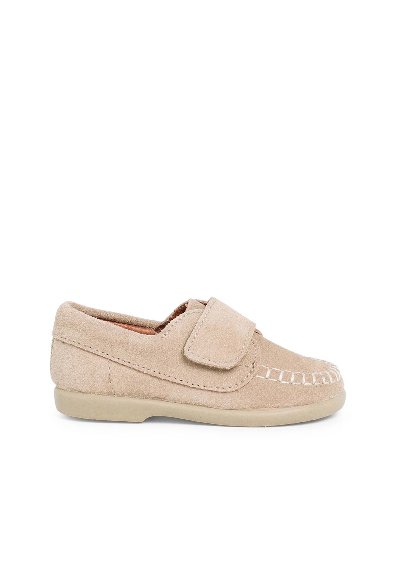 Mocassins En Suède À Scratch Beige