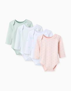 Bébé-Body-Lot de 4 bodies en coton