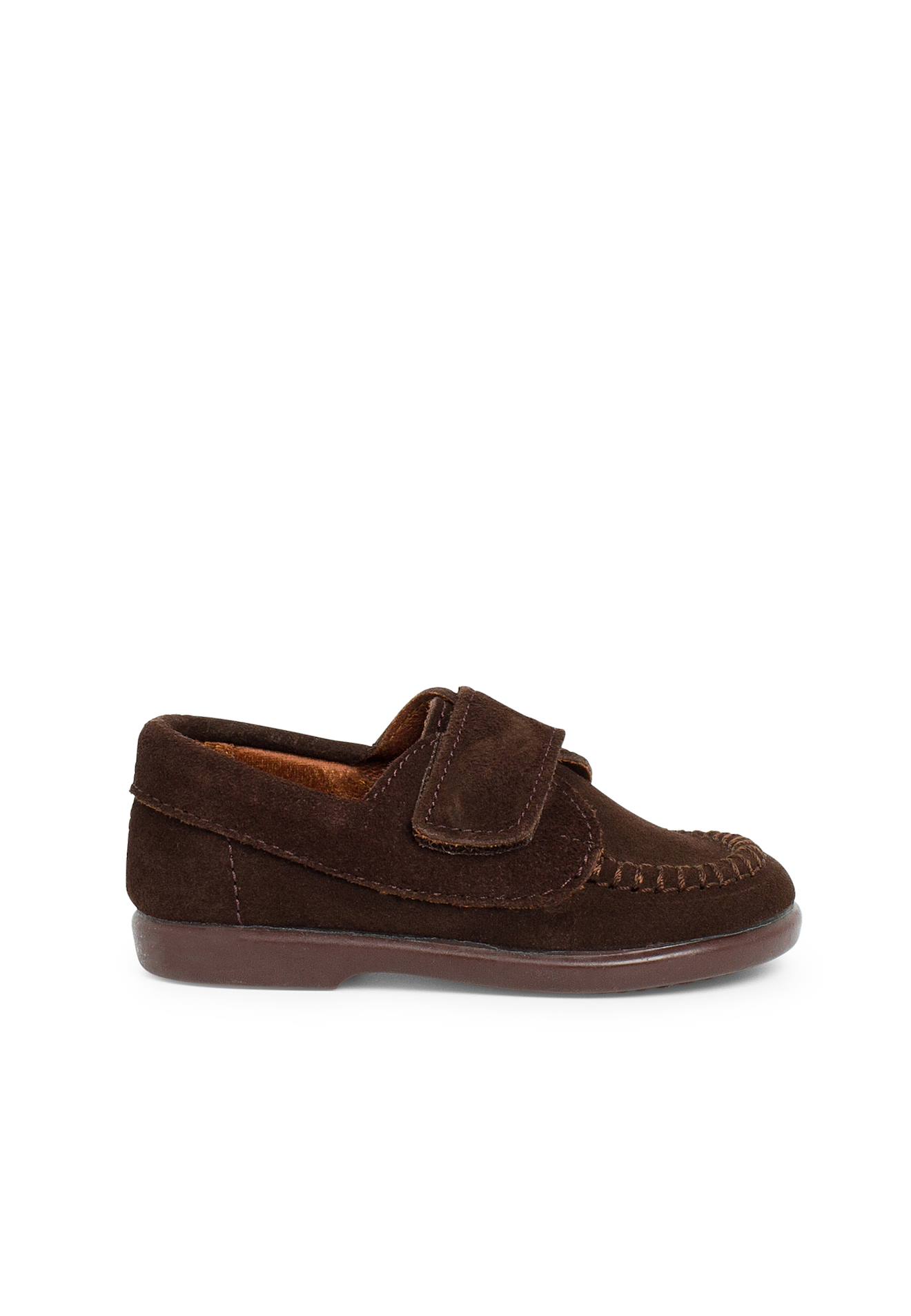 Mocassins En Suède À Scratch Marron