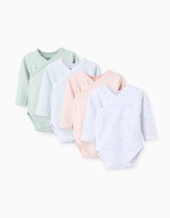 Bébé-Body-Lot de 4 bodies croisés flowers