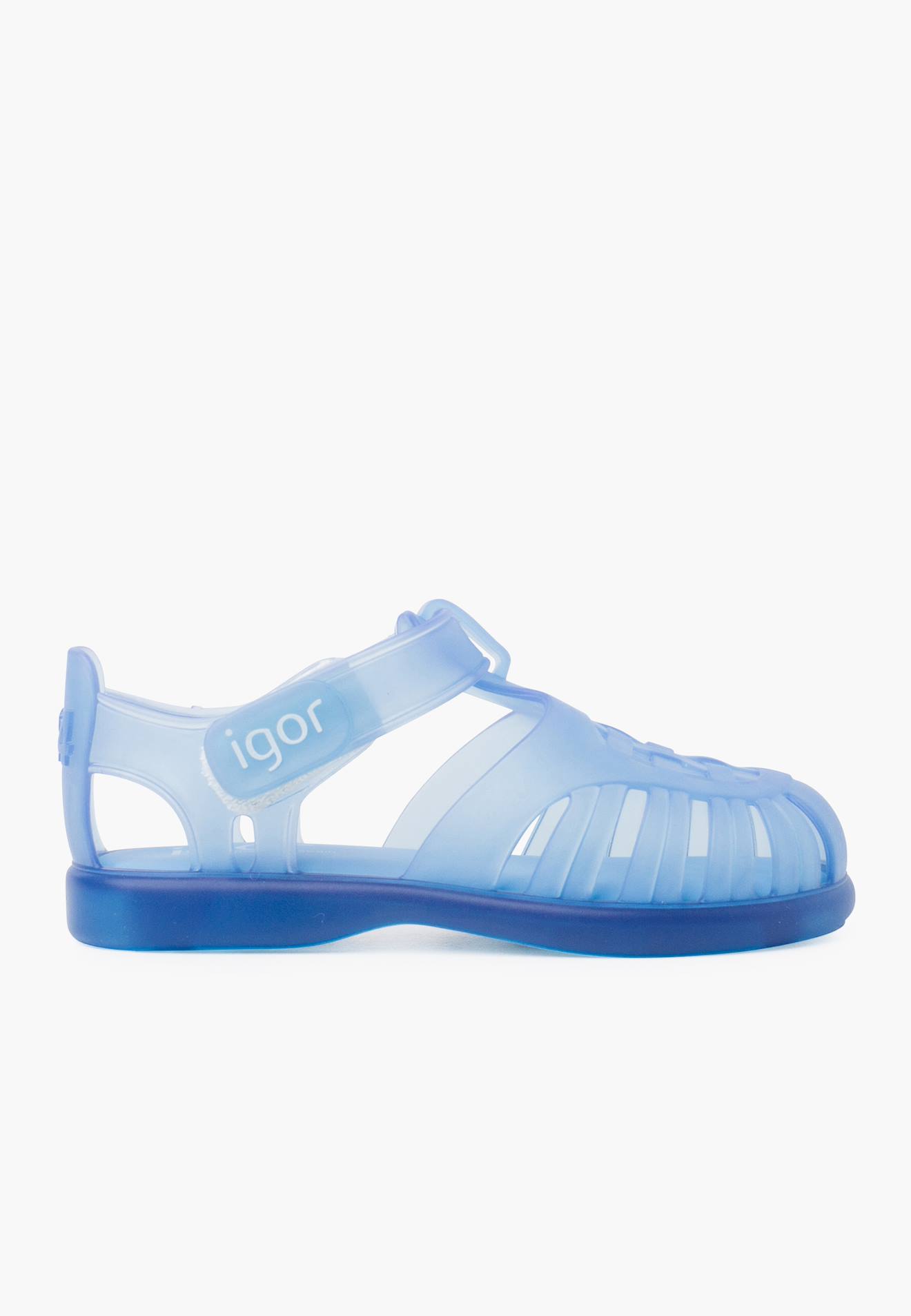 Sandales Plage Basiques À Scratch Tobby Bleu