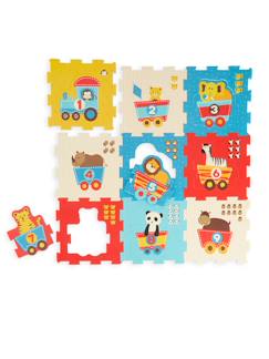 Jouet-Tapis de jeu puzzle en mousse, 9  pièces