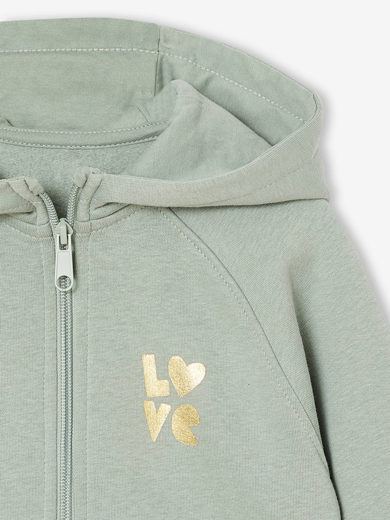 Sweat Sport Zippé Fille VERTBAUDET - Motifs Fleurs, Capuche Doublée, Matière Technique Pour Activités Sportives - 11