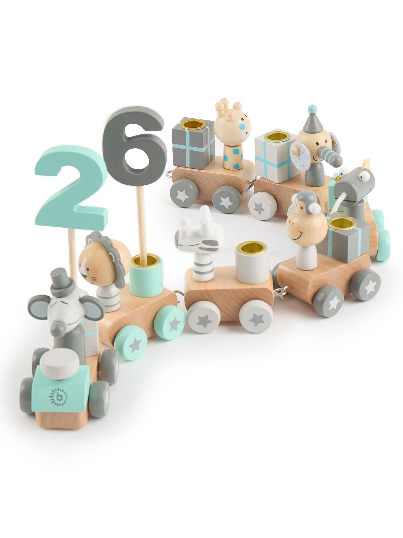 Train D’anniversaire En Bois 0-99 Ans, Scandi Scandi