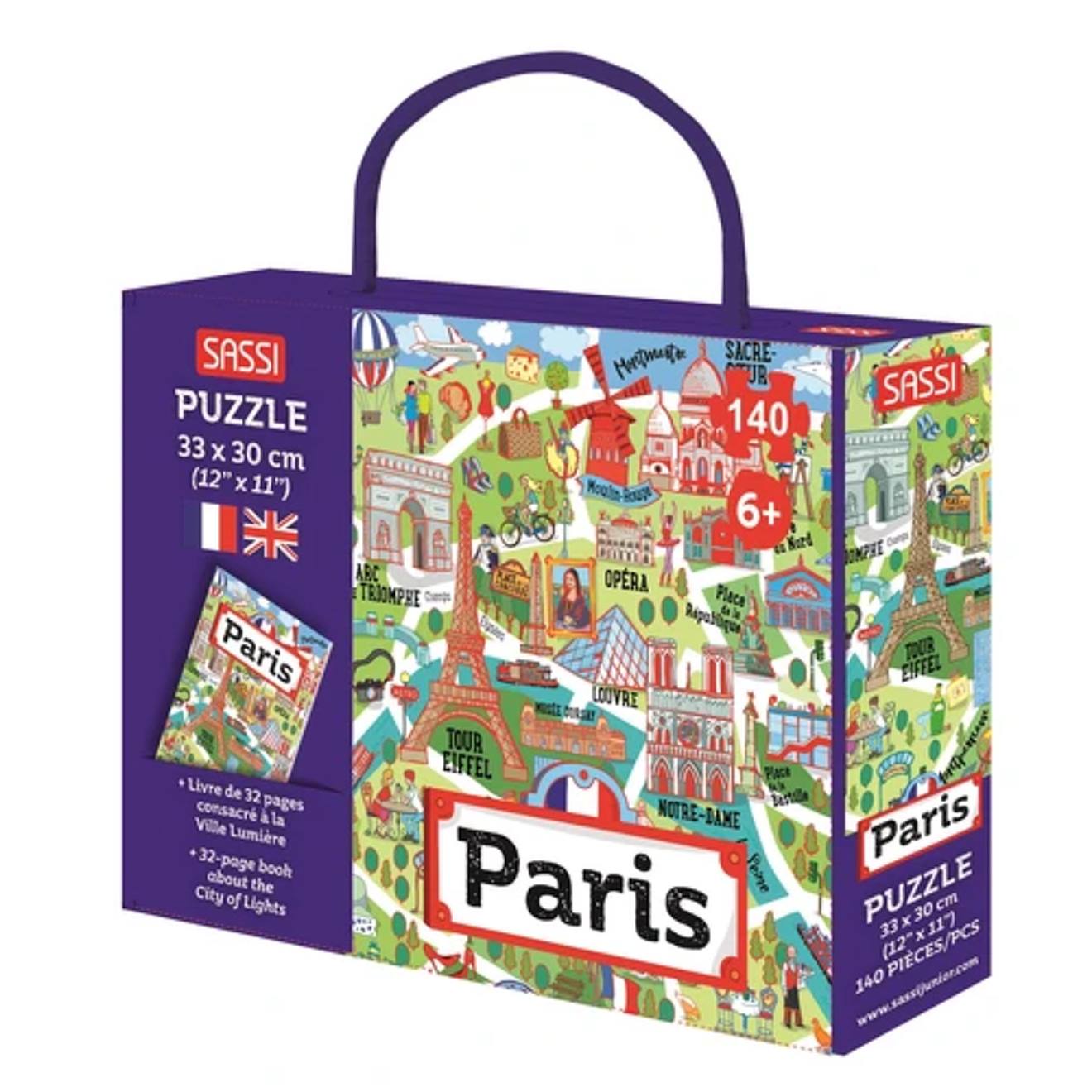 Puzzle & Livre - Voyagez Découvrez Explorez Paris Bleu