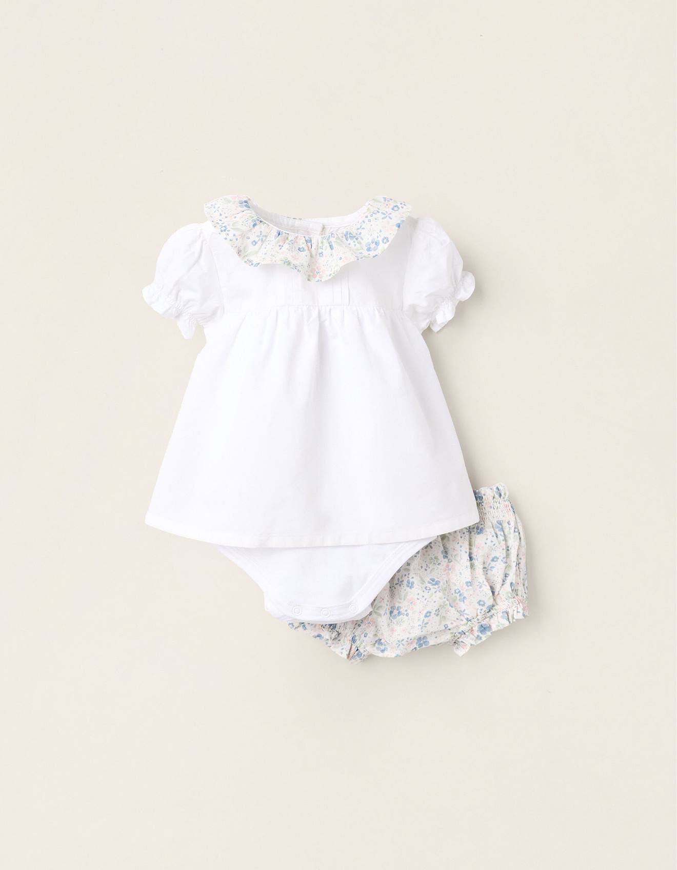 Body-chemisier + Bloomer Blanc