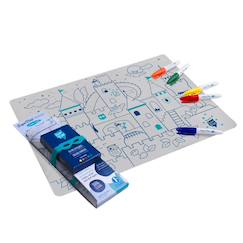 Jouet-Set en silicone à colorier - château
