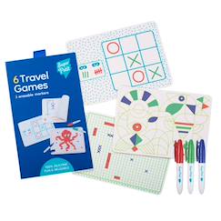 Jouet-Activités artistiques et musicales-Ardoises magiques-Travel game - 6 jeux nomades