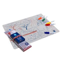 Jouet-Set en silicone à colorier - savane