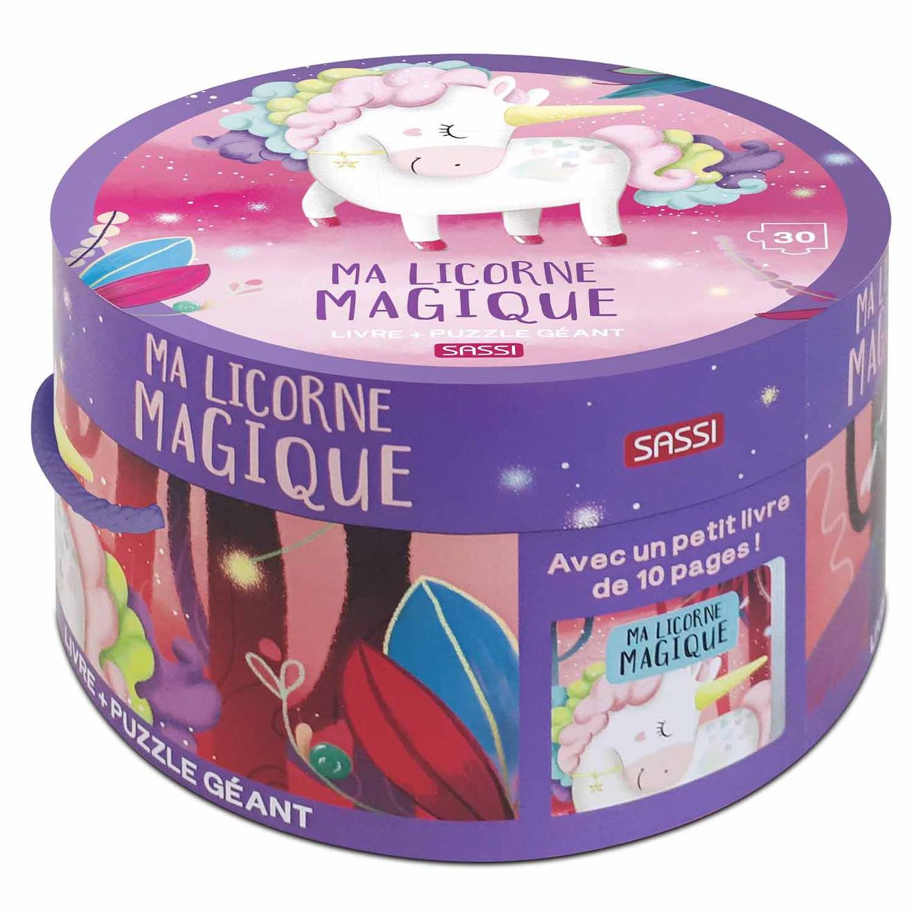 Puzzle & Livre - Ma Licorne Magique Rose