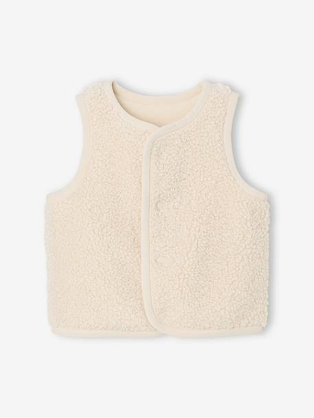 Bébé-Gilet bébé sans manches en fausse fourrure