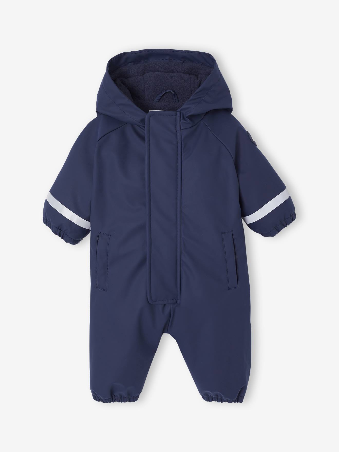 Combinaison capuche anti-pluie bb double maille polaire bleu nuit 20 €