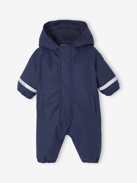 Bébé-Combinaison à capuche anti-pluie bébé doublée maille polaire