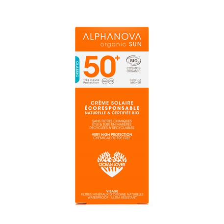 Alphanova - Lait Solaire Visage Familial Spf 50 Blanc