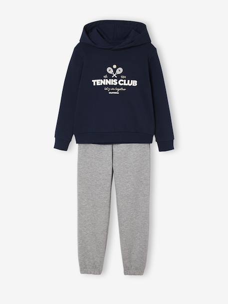Fille-Ensemble sport sweat à capuche et jogging fille