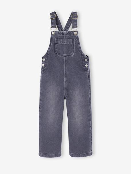 Salopette fille large en denim   - vertbaudet enfant