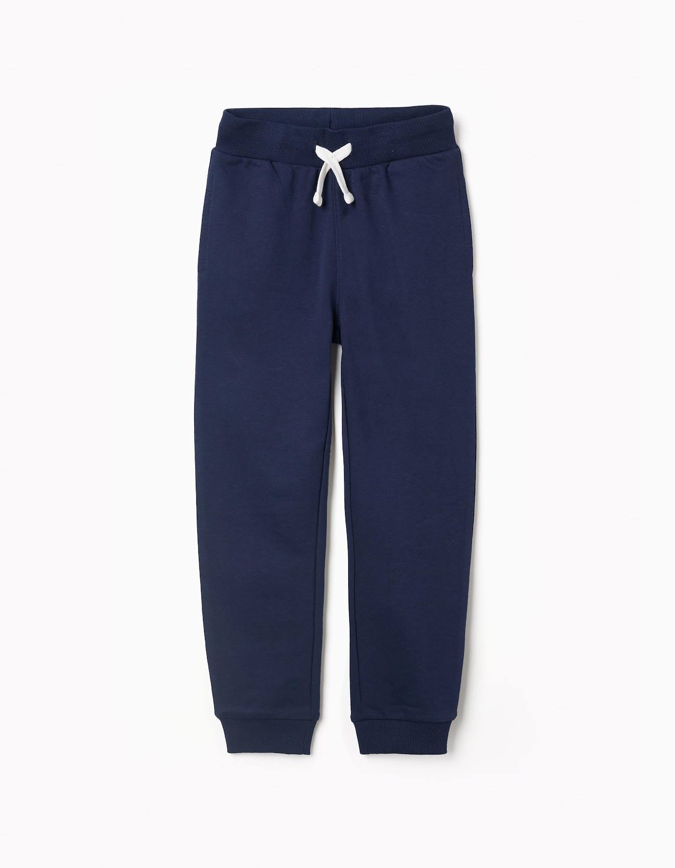 Pantalon De Jogging En Coton Bleu Foncé