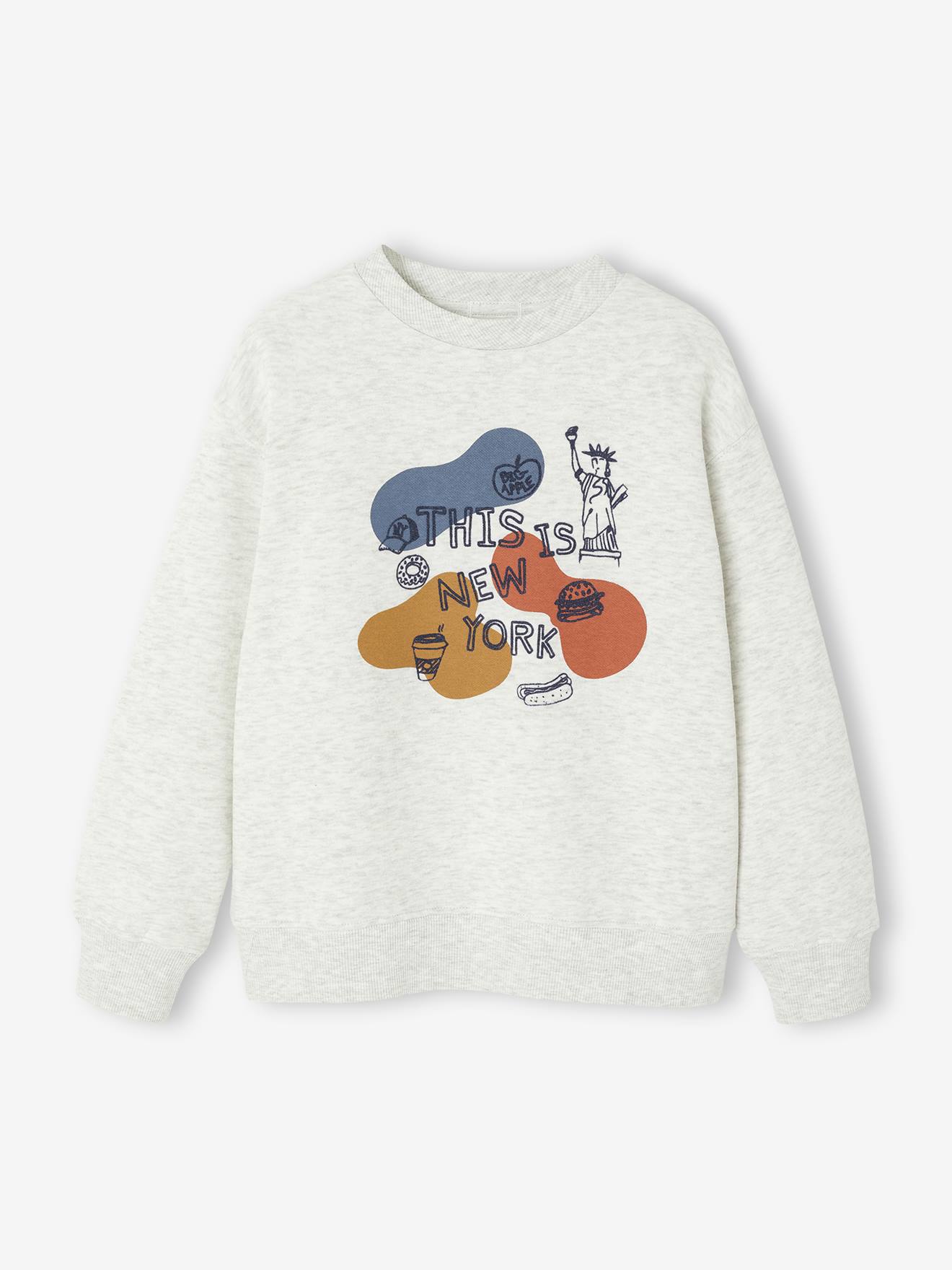 Sweat Col Rond Print Plac Garon beige chin 13 €