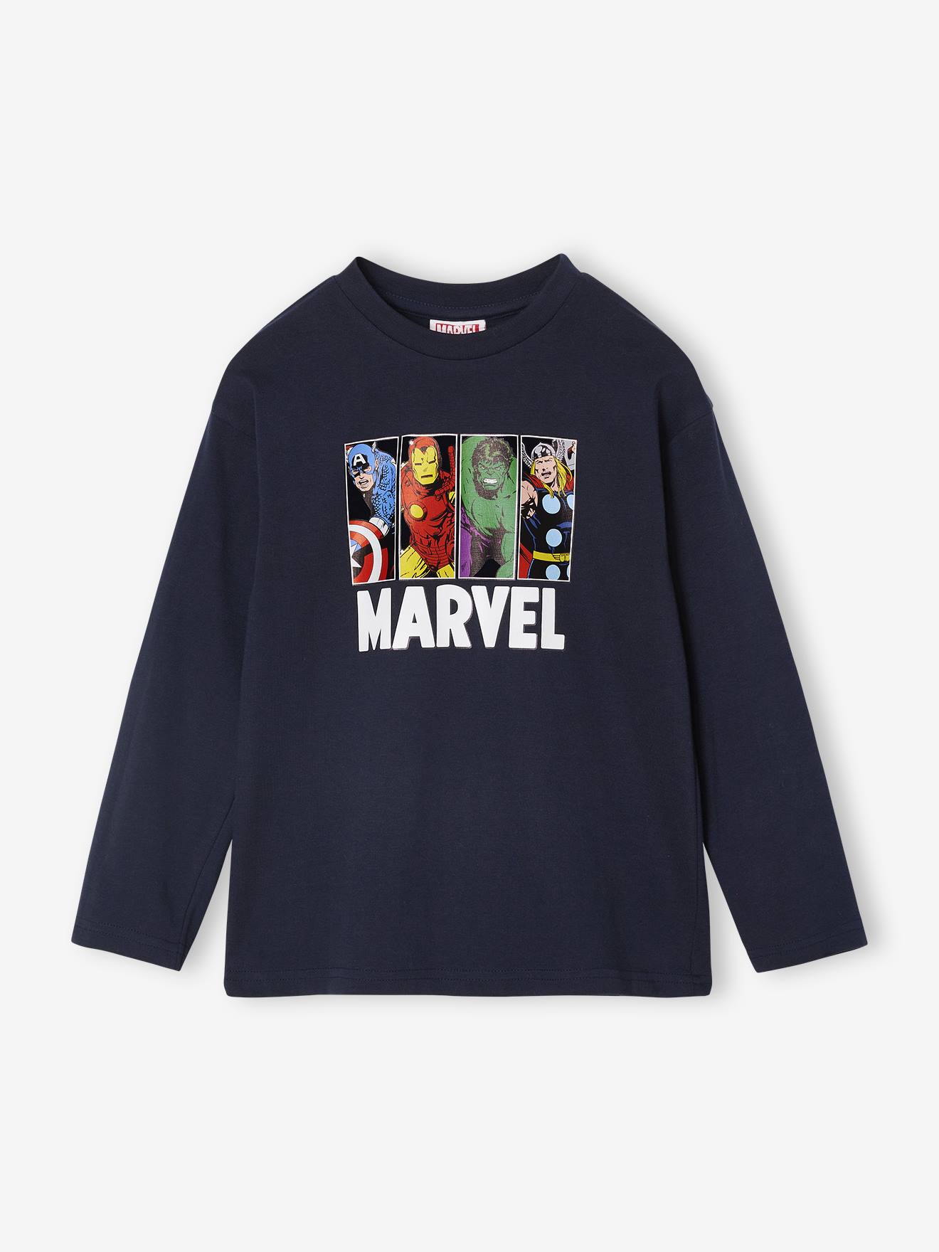 Tee-shirt manches longues Marvel Avengers marine