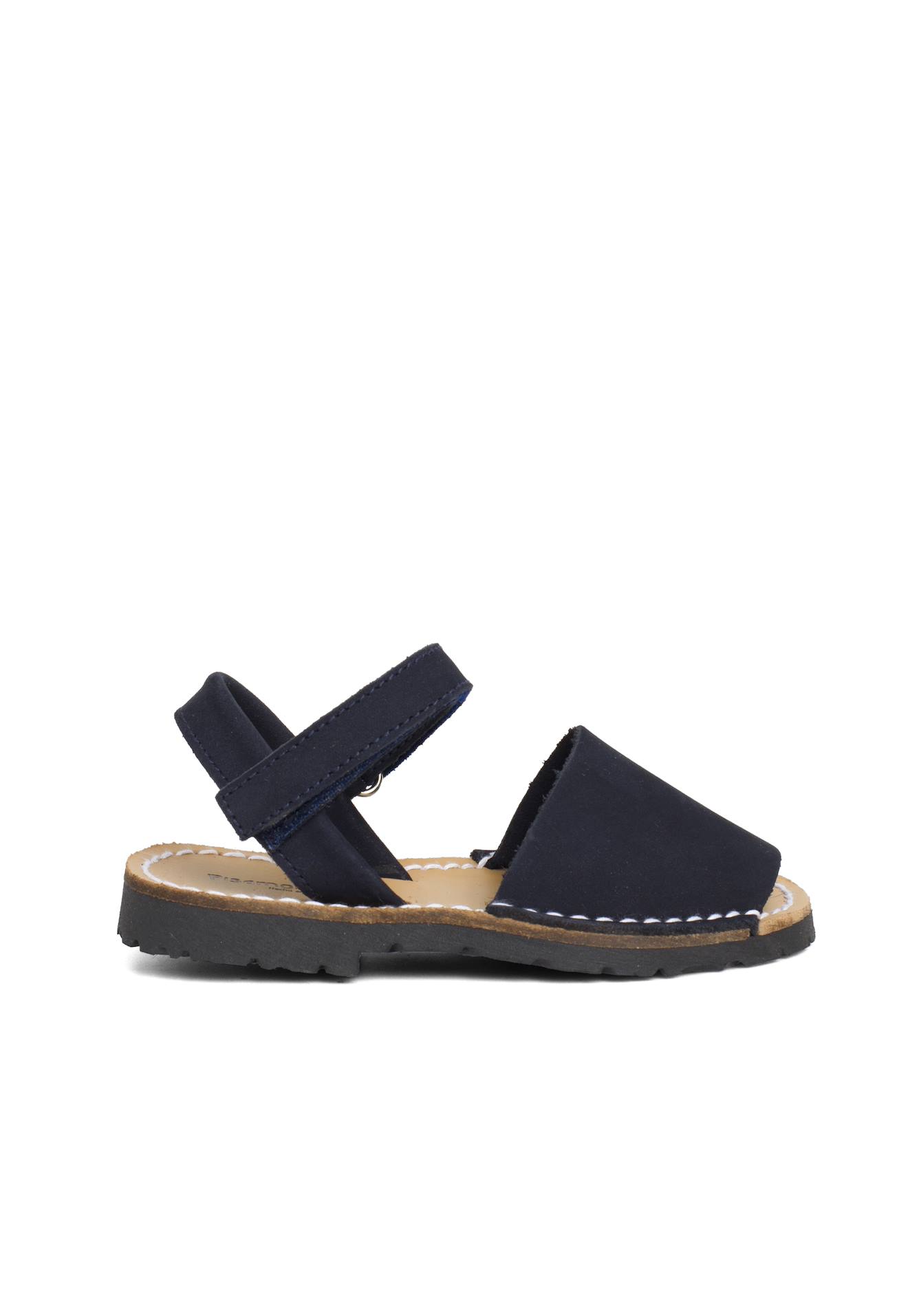 Sandales Avarcas Nubuck À Scratch Pour Enfant Bleu Marine