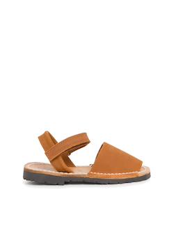 Chaussures-Sandales avarcas nubuck à scratch pour enfant