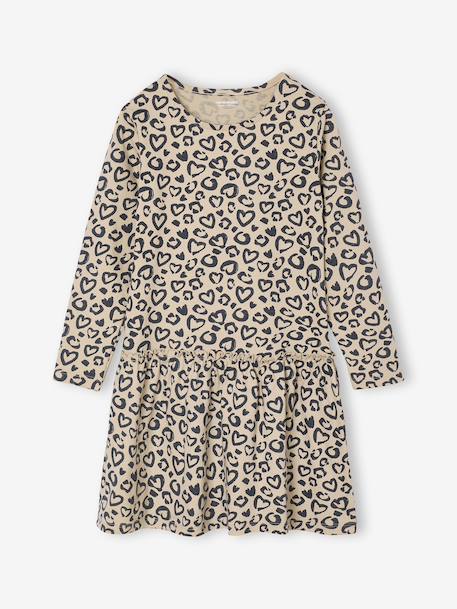 Fille-Robe-Robe imprimée fille manches longues