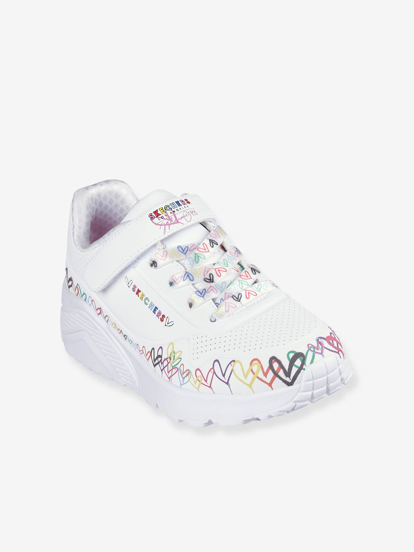 Baskets Street Uno Lite Heart Craze blanc