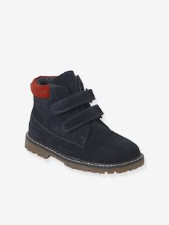 Boots enfant garçon cuir à scratchs  - vertbaudet enfant