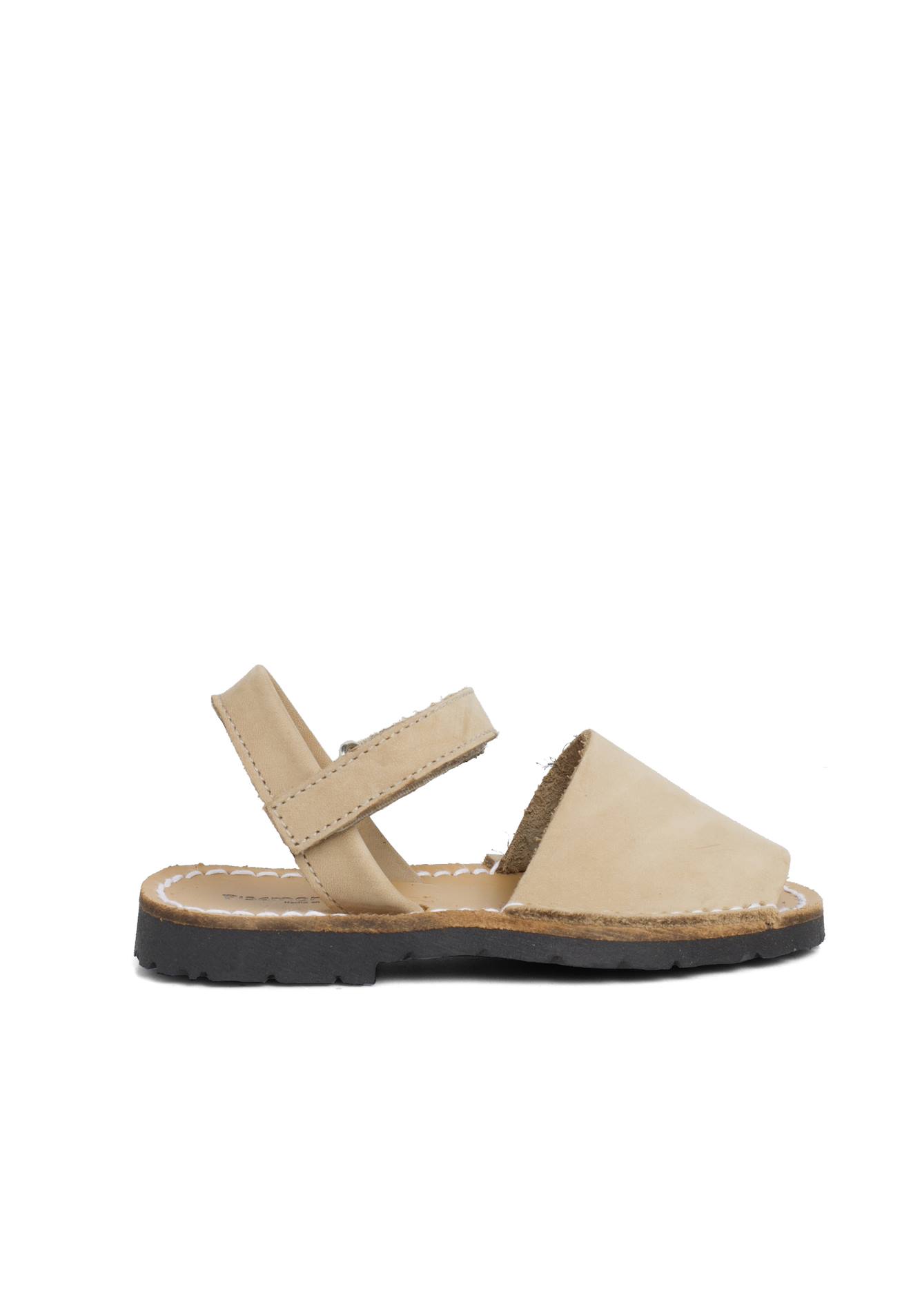 Sandales Avarcas Nubuck À Scratch Pour Enfant Beige