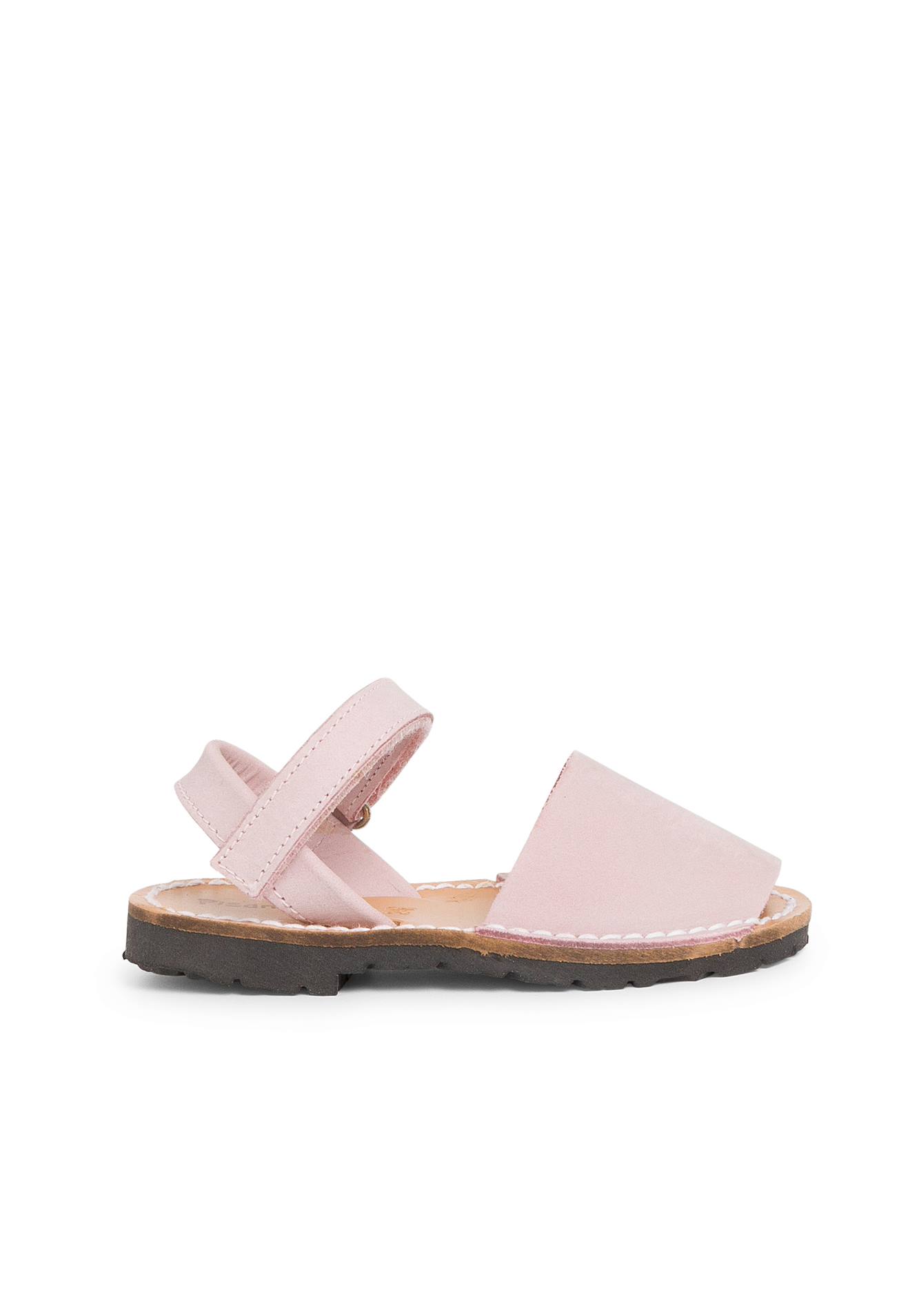 Sandales Avarcas Nubuck À Scratch Pour Enfant Rose