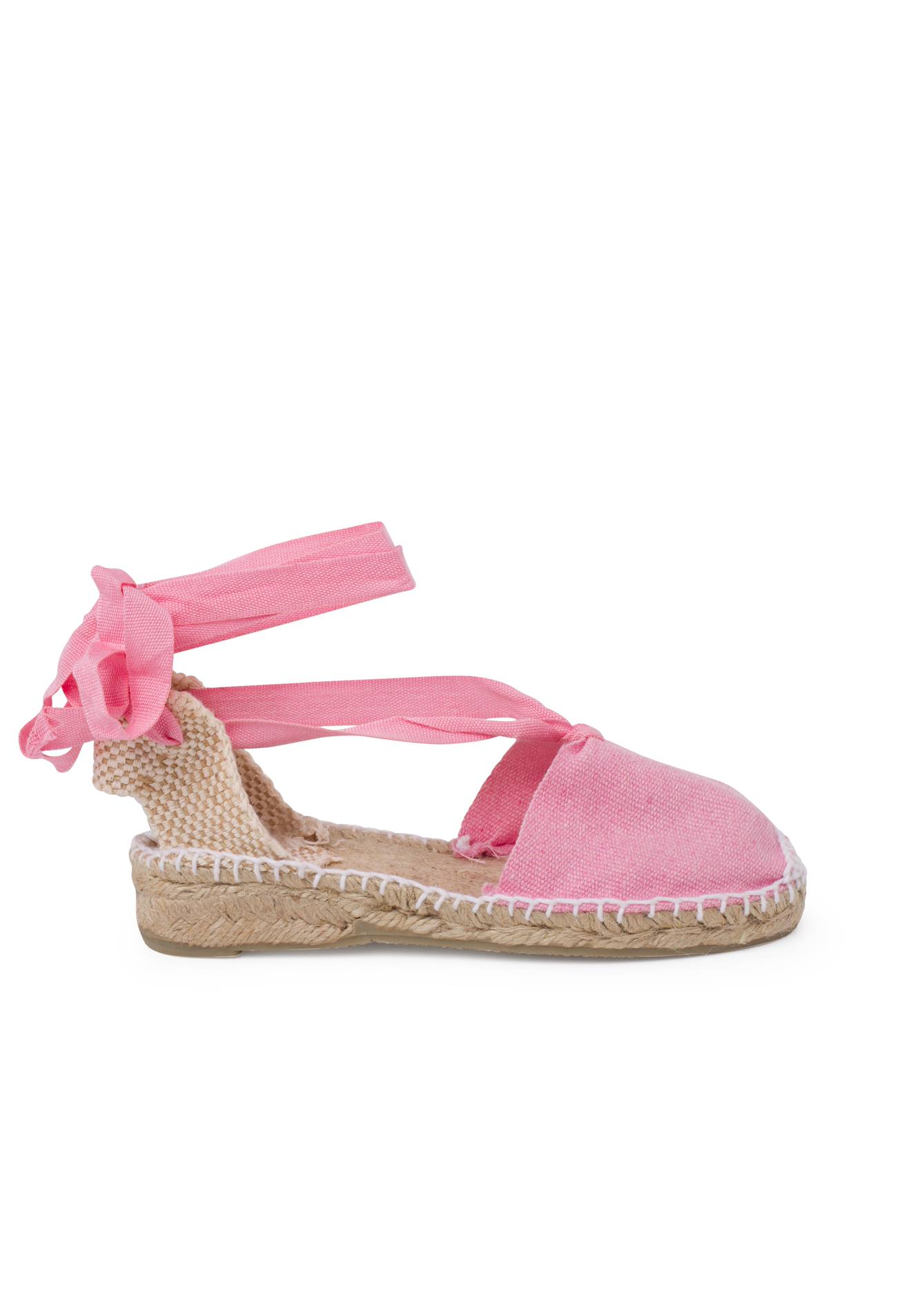 Espadrilles Pour Et Enfant En Couleur Unie Rose