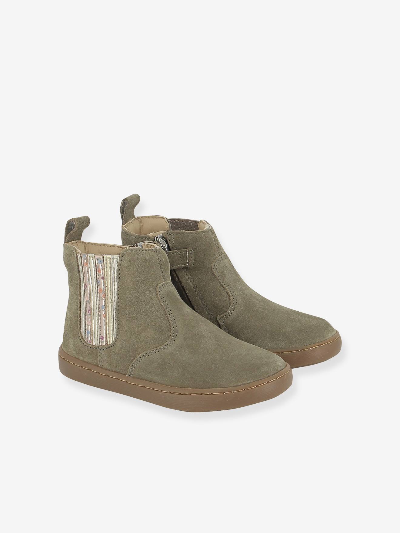 Boots en cuir Play New Shine kaki