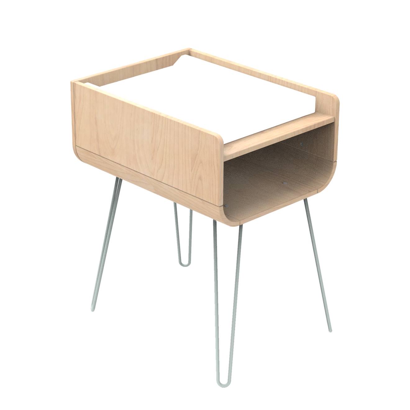 Table À Langer Pieds Métal - Bambin Marron/vert