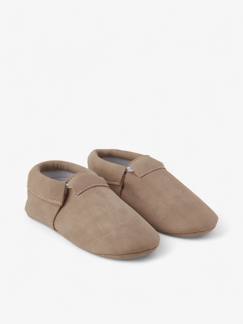 Chaussures-Chaussures bébé 17-26-Chaussons casual bébé en cuir vegan