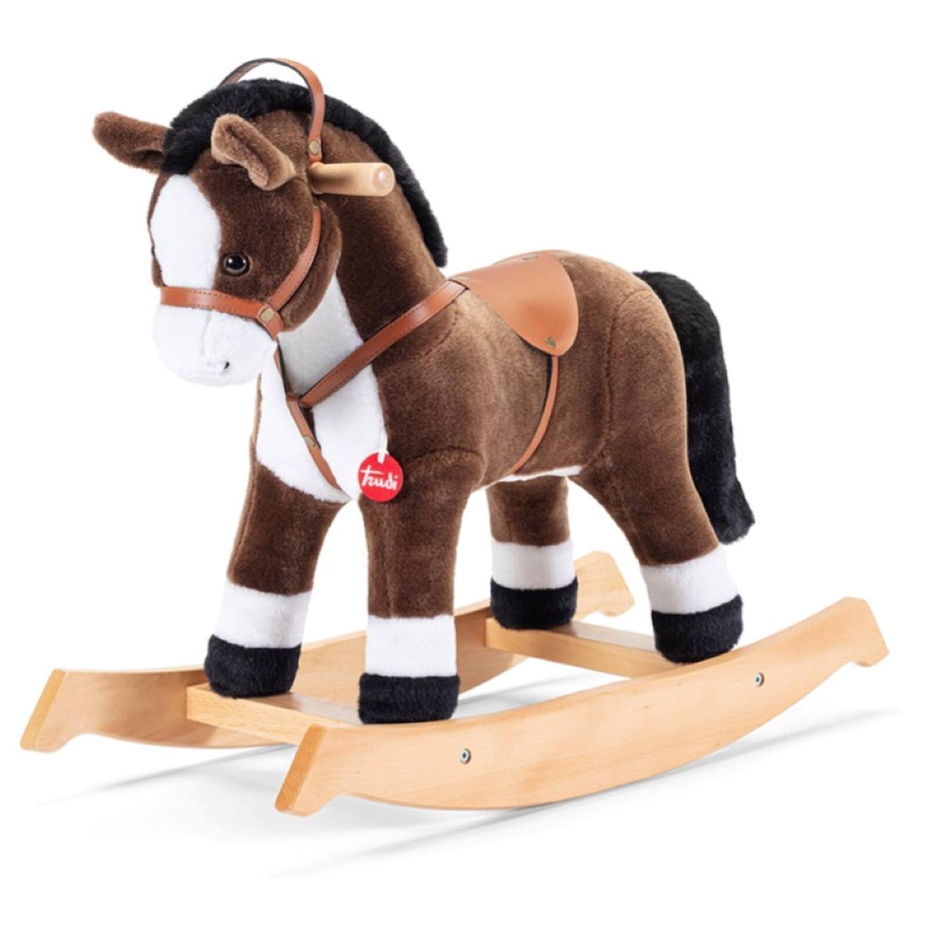 Cheval À Bascule Marron Foncé Marron