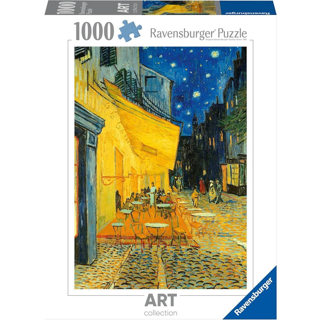 Puzzle Terrasse De Café Le Soir 1000 Pcs Blanc