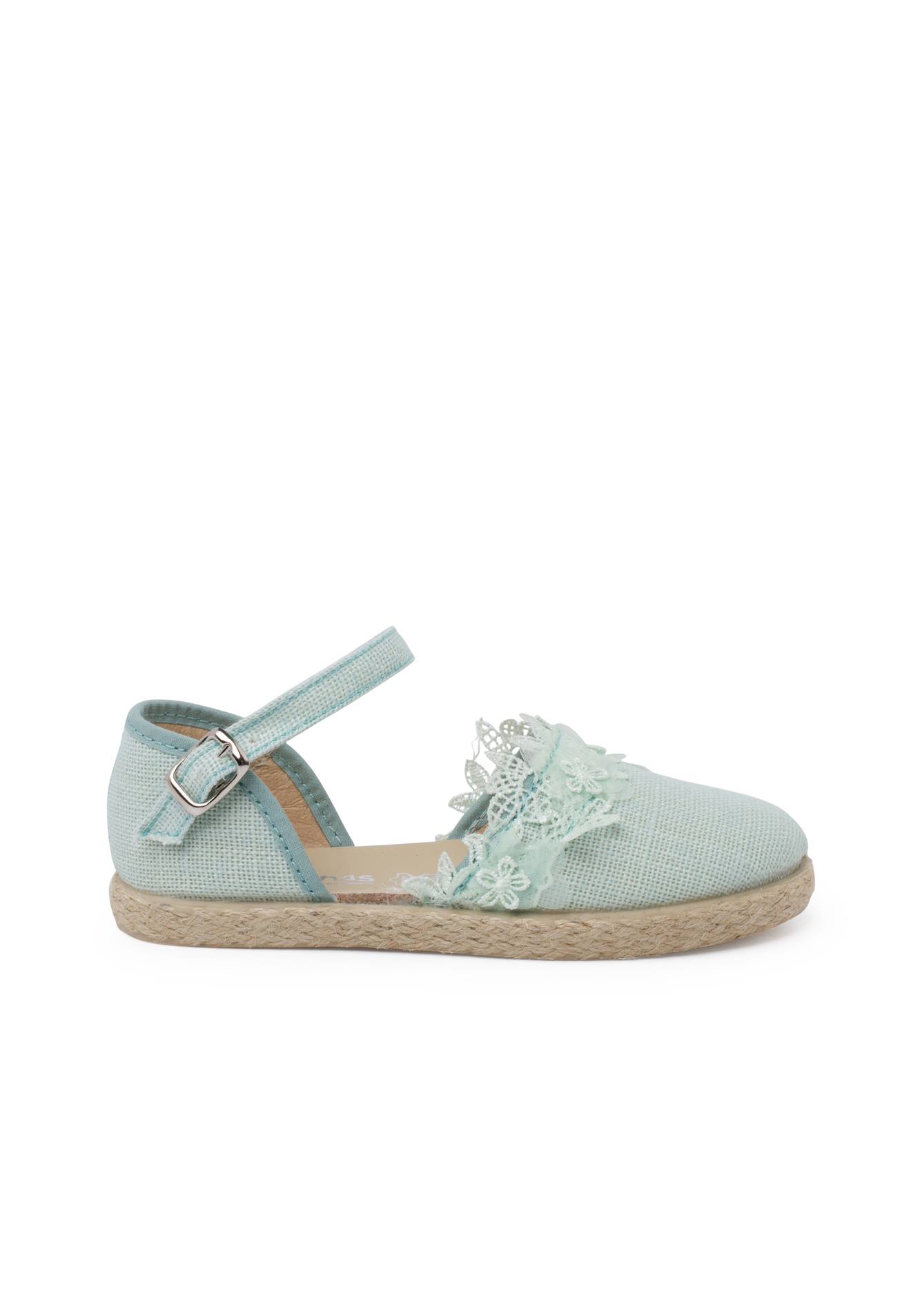 Espadrilles Dentelle Cérémonie Vert Menthe Espadrilles Dentelle Cérémonie Vert Menthe
