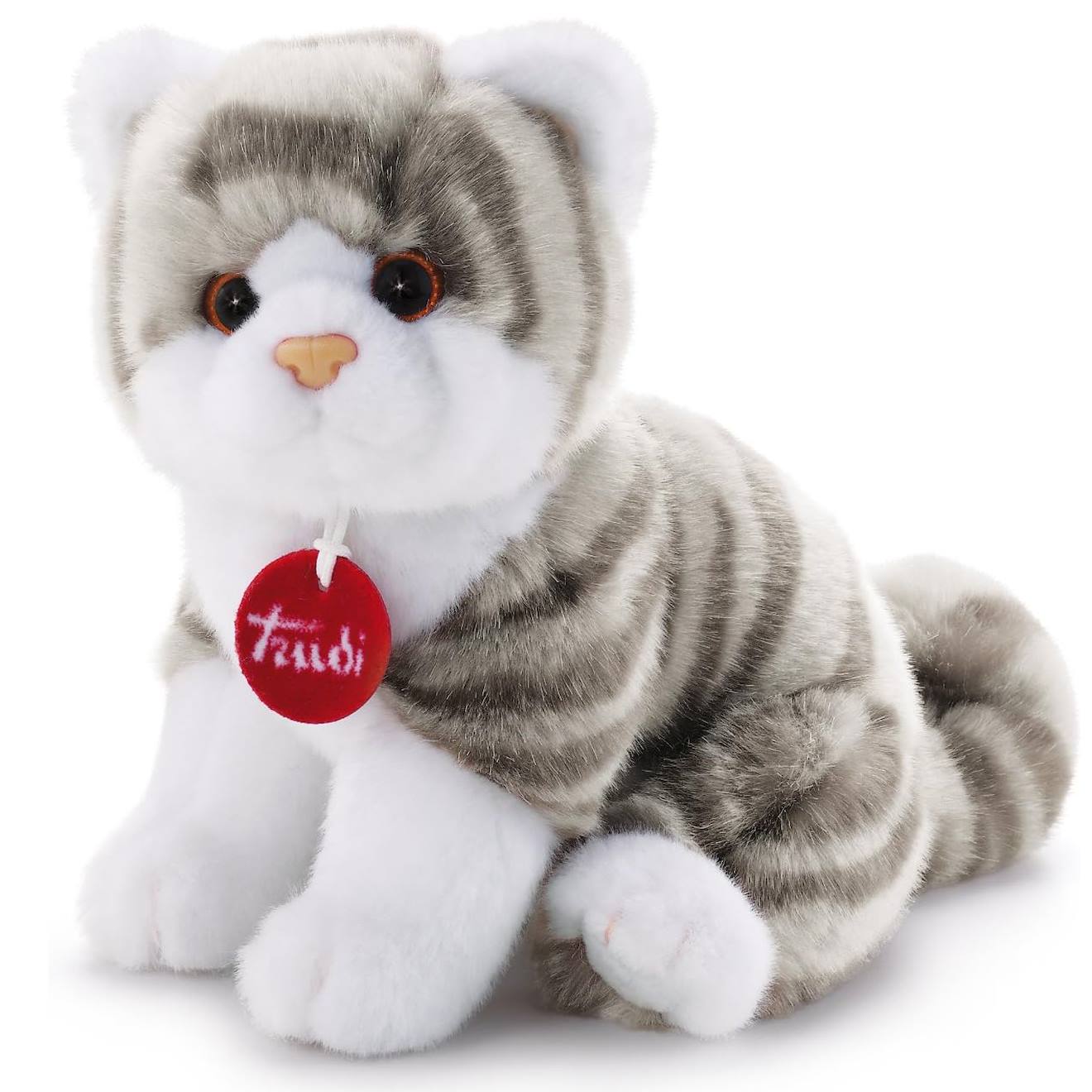 Peluche Chat Tigré Gris 20 Cm Gris