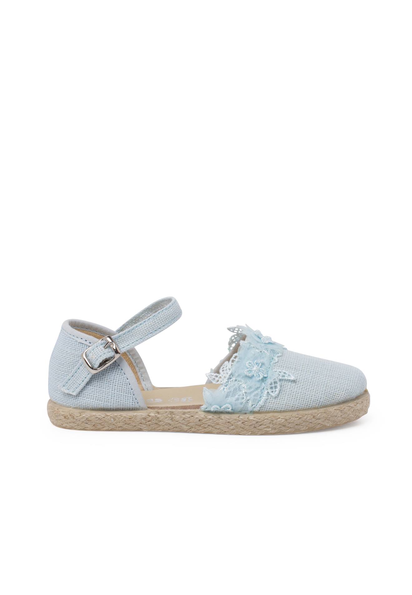 Espadrilles Dentelle Cérémonie Bleu Ciel Espadrilles Dentelle Cérémonie Bleu Ciel