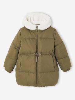 -Doudoune fille longue à capuche 