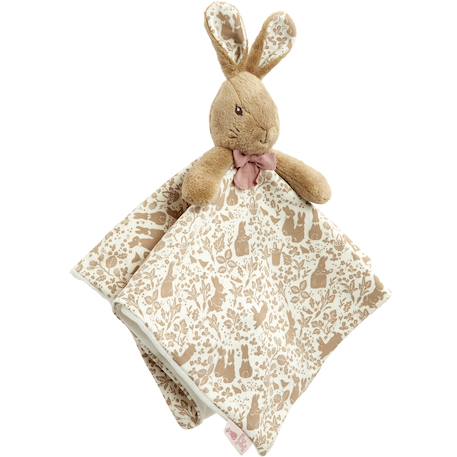 Petit Jour - Doudou Lange Flopsy Pierre Lapin Collection Signature Rose, Marron, Écru