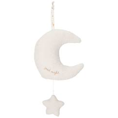 Jouet-Premier âge-Peluche musicale à suspendre lune et étoile newborn