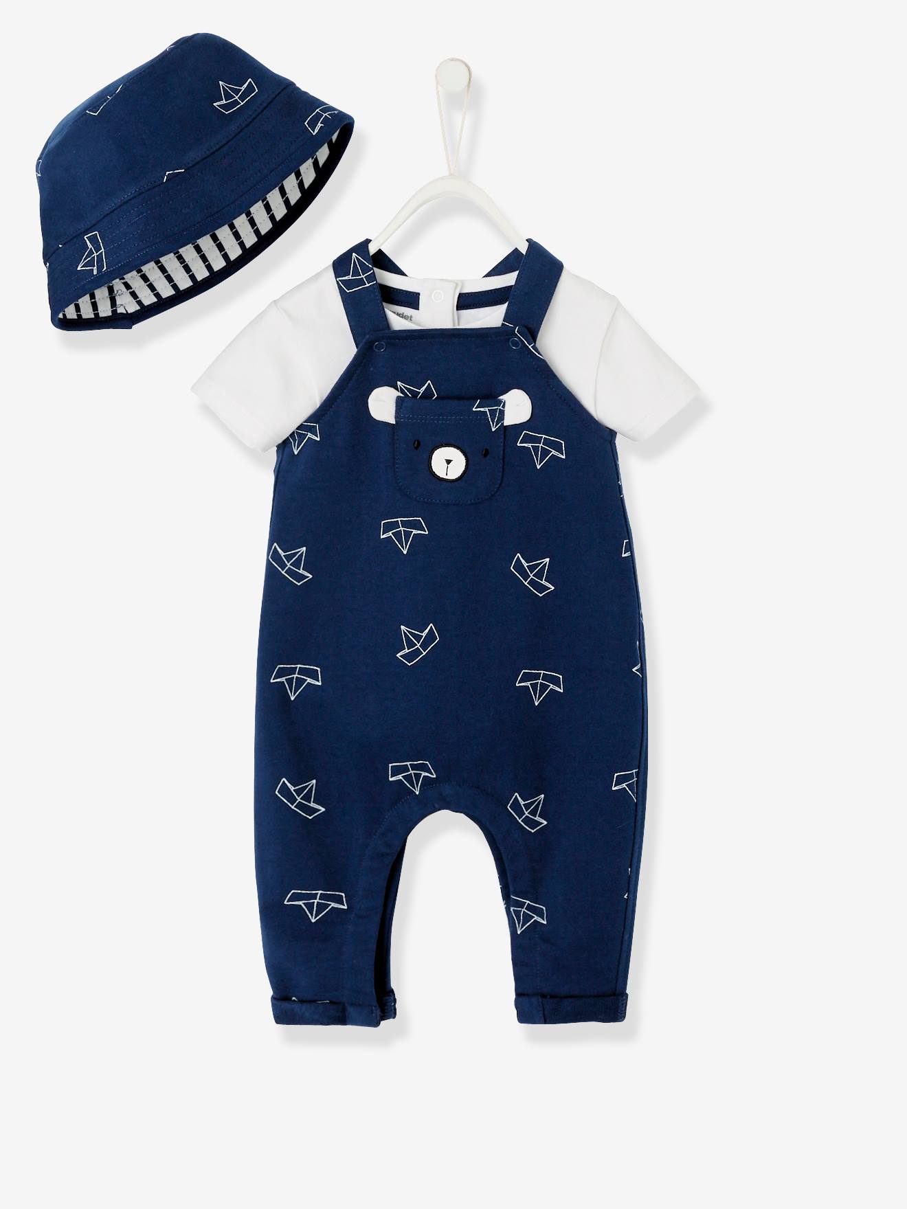 Ensemble Bébé Fille Body Rose + Pantalon + Gilet Gris Taille 3 Mois - Occasion Très Bon état