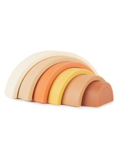 Jouet-Arc-en-ciel en silicone - jeu d’empilage