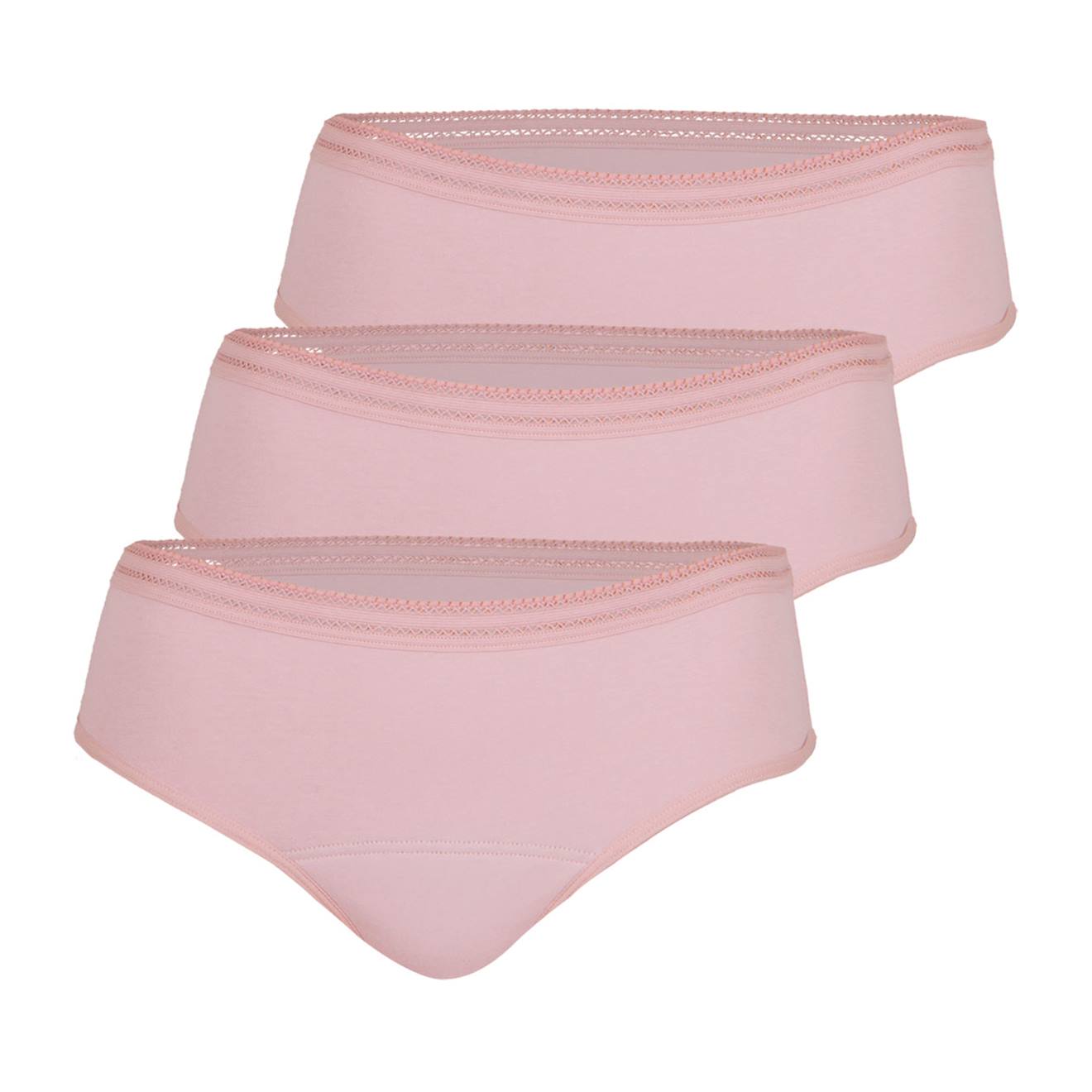 Lot De 3 Culottes Menstruelles Rose Vintage
