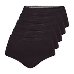 Vêtements de grossesse-Lingerie-Culotte, shorty-Lot de 5 culottes menstruelles taille haute femme