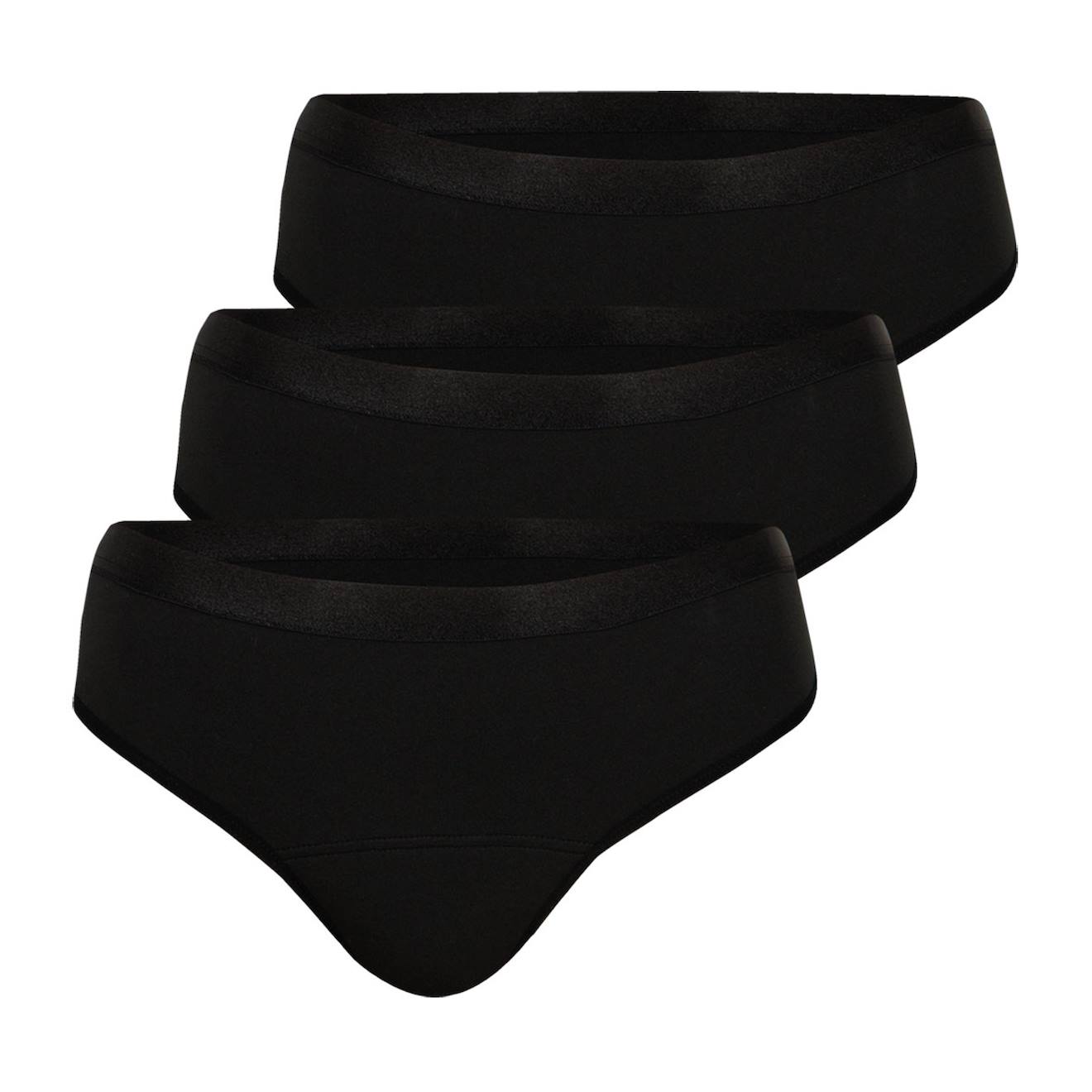 Lot De 3 Culottes Menstruelles Noir