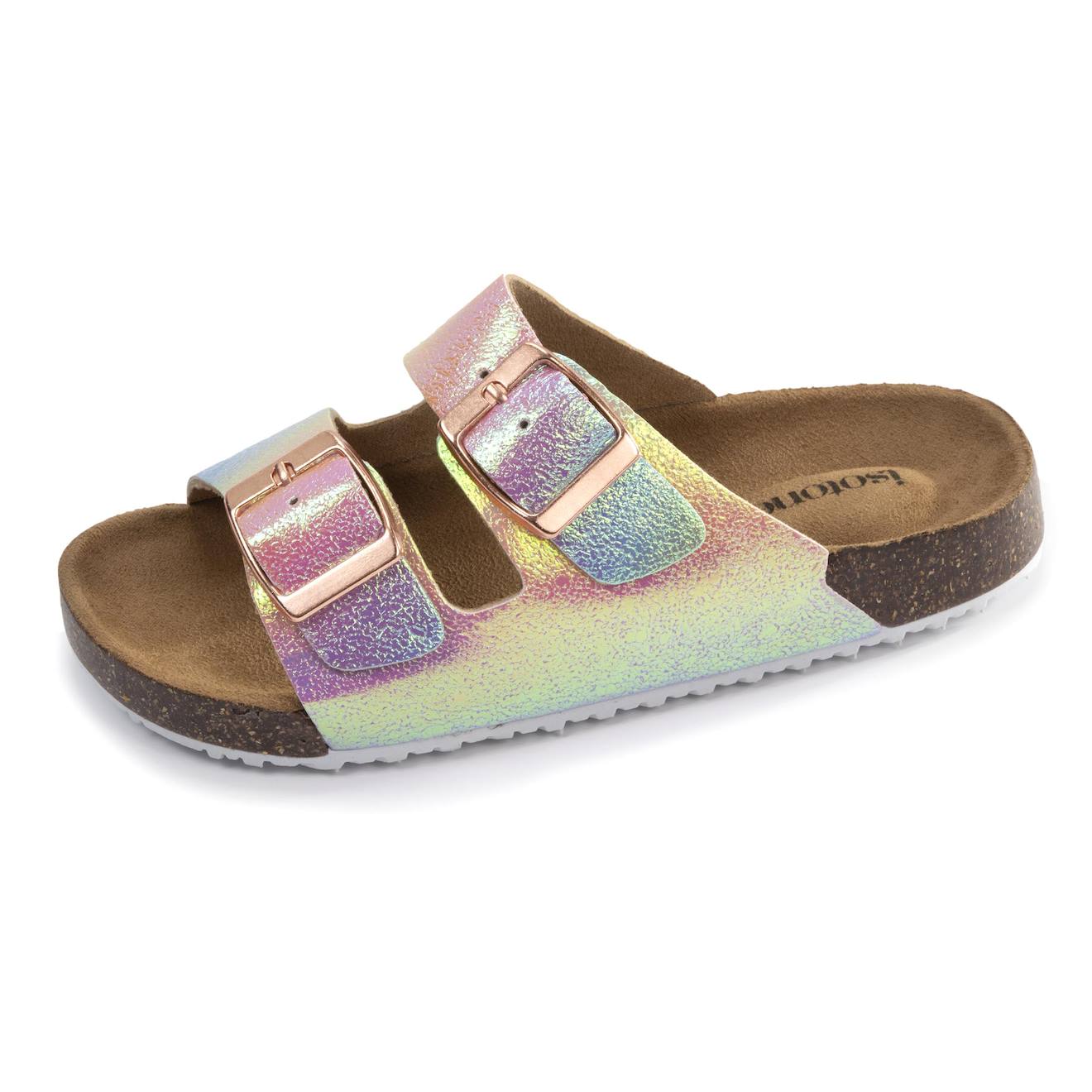 Sandales À Doubles Brides Ultra Confortables Multico